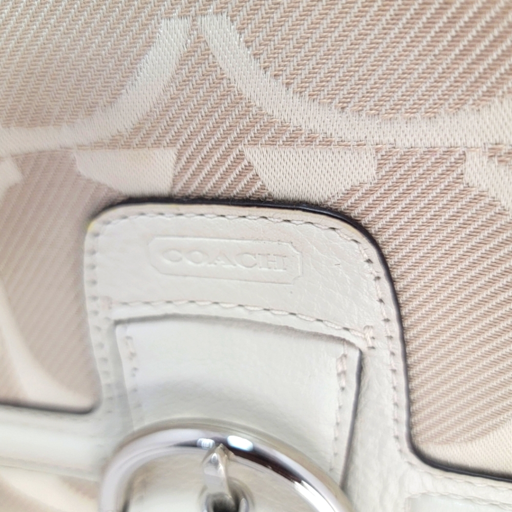 FLAWLESS Coach Campbell Signature Izzy Ivory Hand/Shoulder Bag P40 - Picture 7 of 8